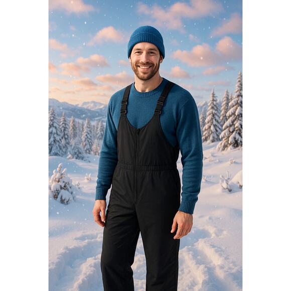 Helly Hansen Black Snow Bib – Size Large - Picture 1 of 16